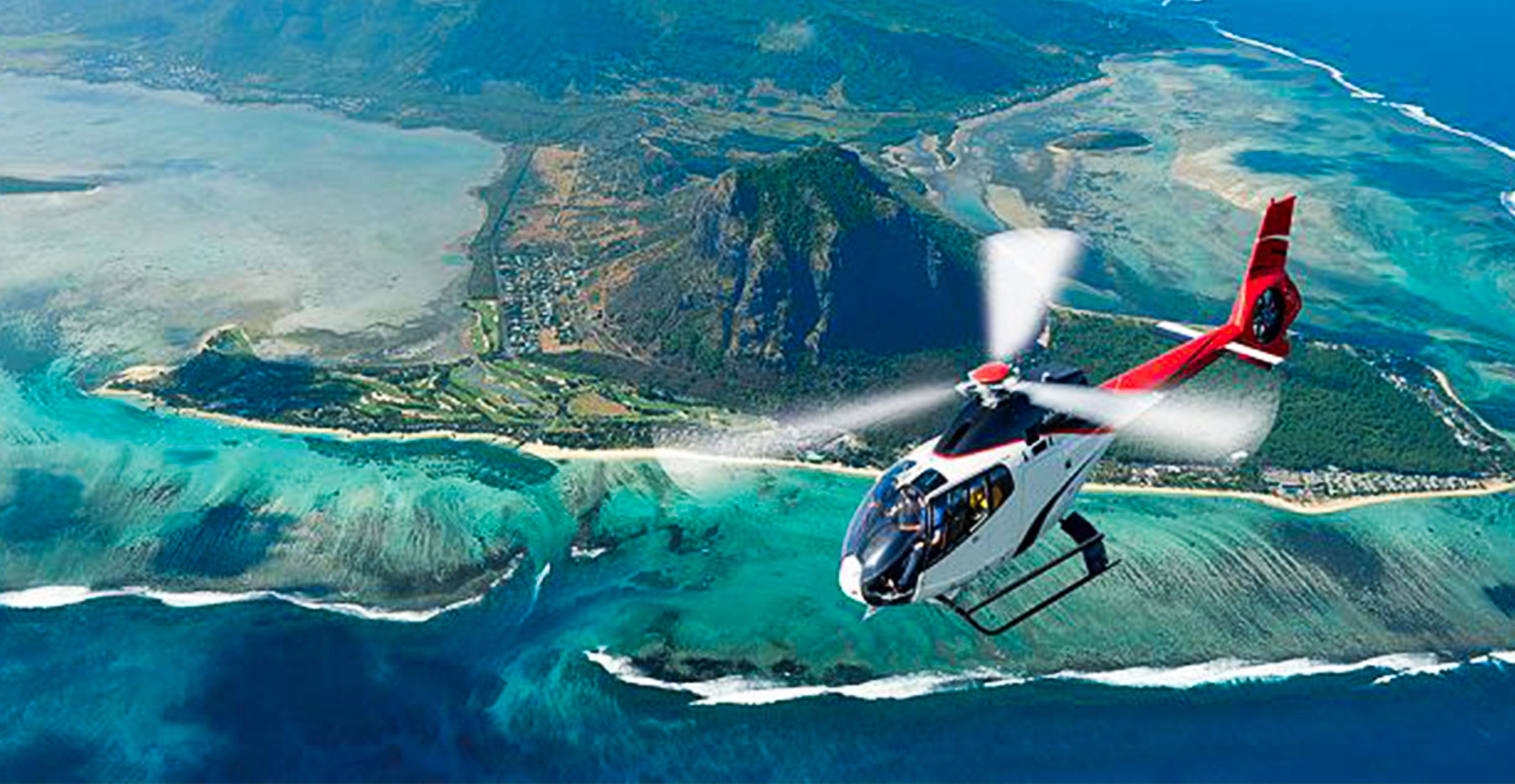 Ultimate Helicopter Sightseeing Tour in Mauritius- Private Trip